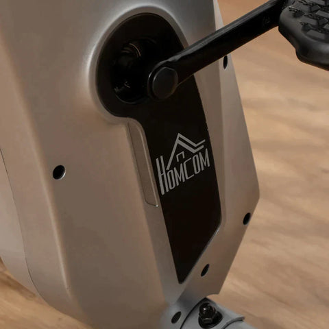 Rootz Home Trainer Exercise Bike - Bicycle Trainer With 8 Levels - Adjustable Magnetic Resistance - Foldable Fitness Bike - LCD Training Computer - Hand Pulse Sensors - Silver + Black - 86 x 47 x 112 cm