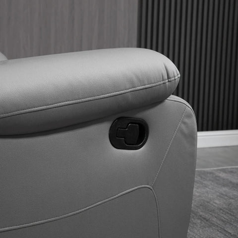 Rootz Relax Chair - Relaxfauteuil - Kantelbare Rugleuning - Draaibare Recliner - Schommelfunctie - Met Voetensteun - Staal - Grijs - 93 x 100 x 98Hcm
