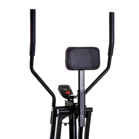 Rootz Cross Trainer - Exercise Bike - LCD Display - Adjustable Chest Pad - Steel - Black - 96 x 60 x 152 cm