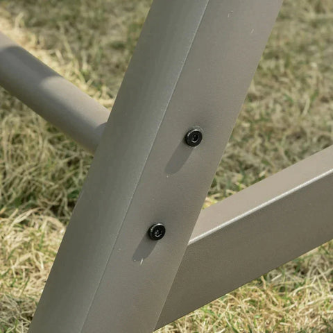 Rootz Gartenschaukel – Schaukelstuhl – Hängebank – Verandaschaukel – Stuhlsitz – Braun/Grau – 197 x 122 x 178 cm