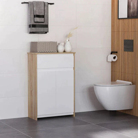 Rootz Bathroom Cabinet - Bathroom Shelf - Storage Cabinet - Wall Cabinet - 60 cm x 30 cm x 90 cm