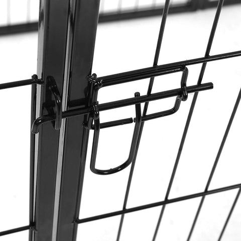 Rootz Cage - Outdoor Enclosure - Pet Cage - Outdoor Cage - Portable Cage - Heavy-Duty Cage - Metal Cage - Metal - Black - 77 x 100 cm (W x H)
