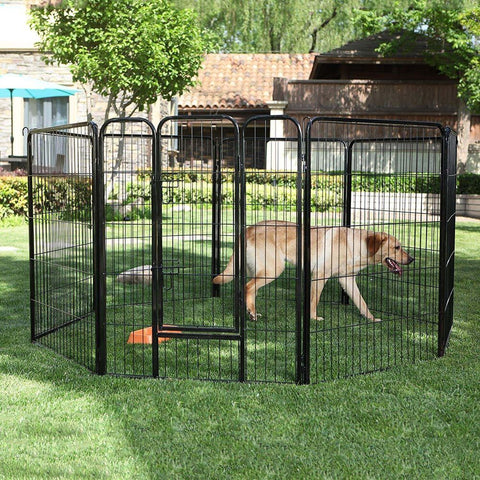 Rootz Cage - Outdoor Enclosure - Pet Cage - Outdoor Cage - Portable Cage - Heavy-Duty Cage - Metal Cage - Metal - Black - 77 x 100 cm (W x H)
