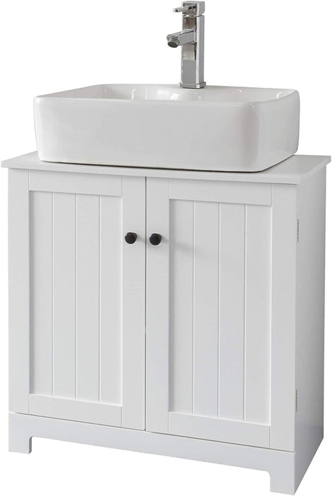 Rootz Ondergootsteenkast Badkamer - Onderkast Badkameropberger - Kast met 2 deuren