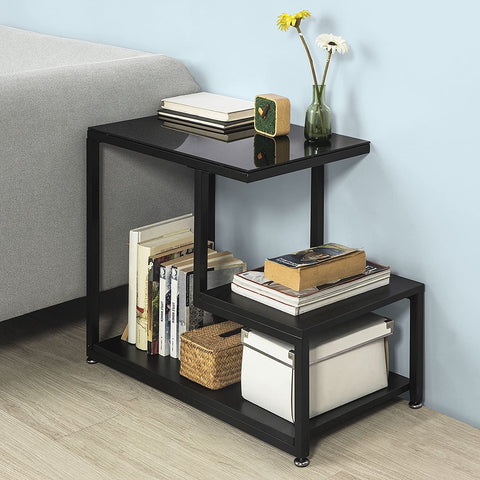 Rootz Beistelltisch – Couchtisch – Wohnzimmertisch mit Ablagefläche – B65 x T35 x H55 cm