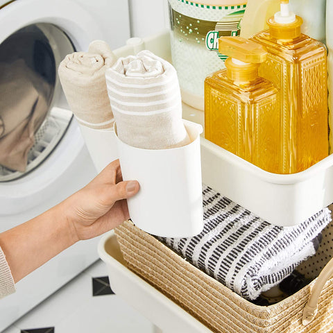 Rootz Kitchen trolley - Kitchen trolley - Serving trolley - 2 Trays - 2 Brakes - Plastic Storage compartments - Black