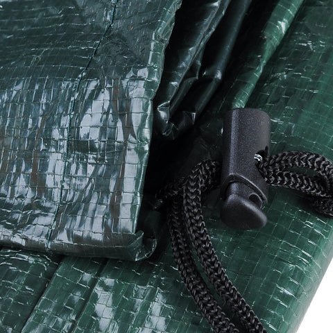 Rootz Garden Furniture Protective Cover - Outdoor Shield - Furniture Guard - Patio Defender - Garden Armor - Terrace Cloak - Weather Barrier - Green - 140/175x135x105 cm