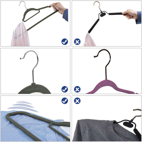 Rootz Kleiderbügel – 20 Stück – rutschfest