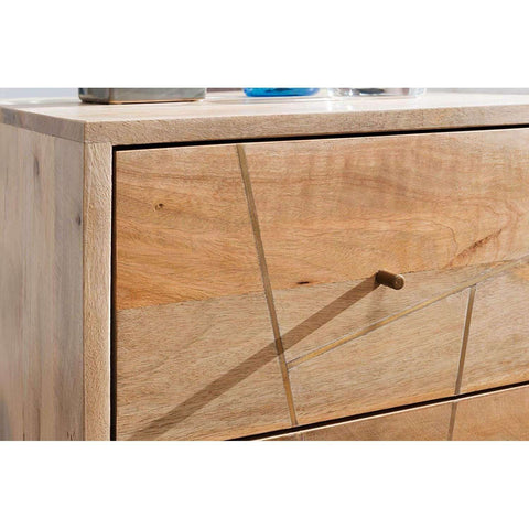 Rootz Bedside table - Bedside tables - Solid Wood - Brown - 40 x 56 x 40 cm