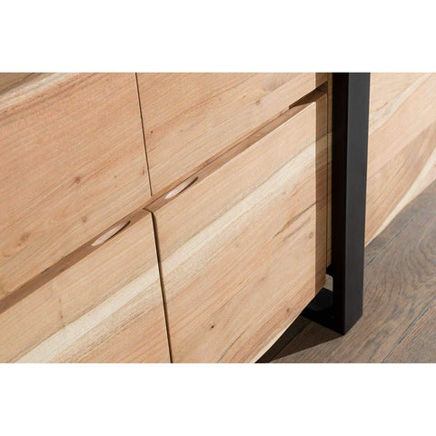 Rootz Sideboards - Sideboard Cabinets - Solid Wood Commode - Tree Trunk - Brown - 175 x 90 x 44 cm