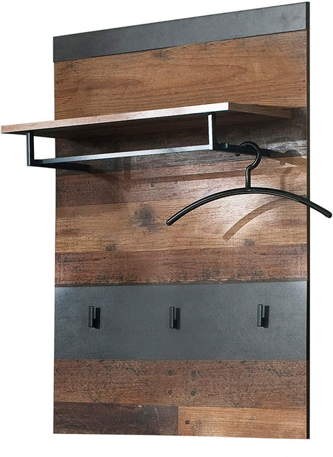 Rootz Wardrobe rack - Coat rack - Brown and Black - 80 x 106 x 28 cm