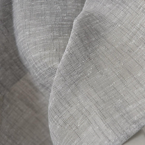 Rootz Transparent Linen-Look Curtain - Drapery - Window Covering - Sheer - Window Treatment - Panel - Shade - Light Gray - 140x245cm