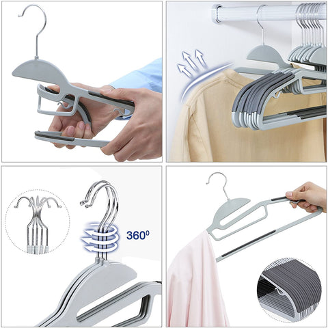 Rootz Clothes Hanger Set Of 20 Pieces - Anti Slip - Clothes Hangers