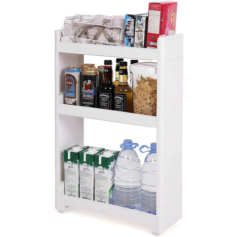 Rootz Kitchen Trolley - Serving Trolley - Bathroom Trolley - 3 Layers