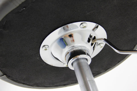 Rootz Designer Hocker - Stool - Seating Chair - Swivel Seat - Adjustable Chair - Modern Stool - Rotating Seat - White - 15.7x15.7x10.2inches