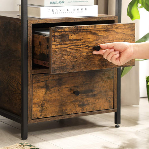 Rootz Bedside table - Side table - Industrial - 45 x 45 x 60 cm