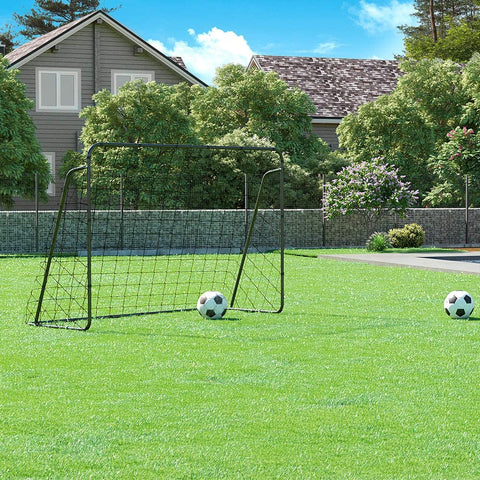 Rootz football goal - Iron - Easy to set up and take down - Black - 215 x 76 x 150 cm