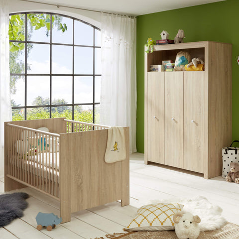 Rootz Kinderbed - Modern Jeugdbed - Verstelbaar Frame - Veelzijdig Design - Eiken Sägerau - 143x83x78cm