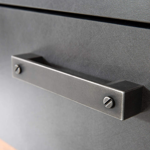 Rootz Shoe cabinet - Storage for shoes - Cupboard - Sideboard - 90 x 89 x 34 cm Graphite gray