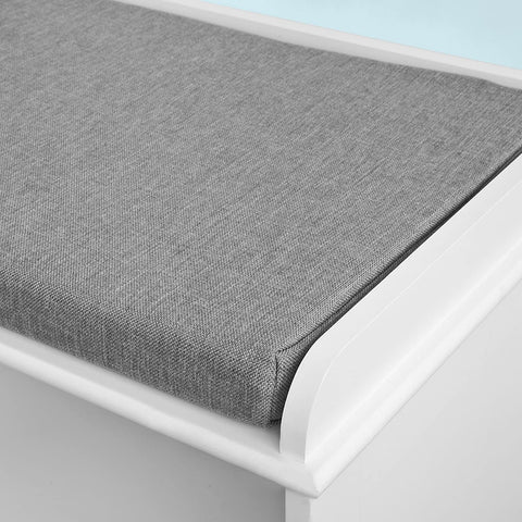 Rootz Schoenenopbergbank met 3 Laden - Schoenenrek - Schoenenkast in de Gang - Wit