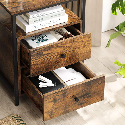 Rootz Bedside table - Side table - Industrial - 45 x 45 x 60 cm