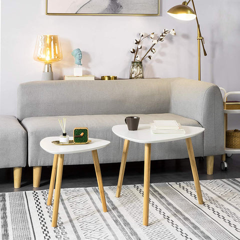 Rootz Satztische – 2er-Set Beistelltische – Wohnzimmertische, Couchtische