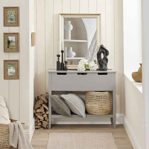 Rootz Console Table Hall - Table Side - Table End - Table Living Room - Table with 3 Drawers