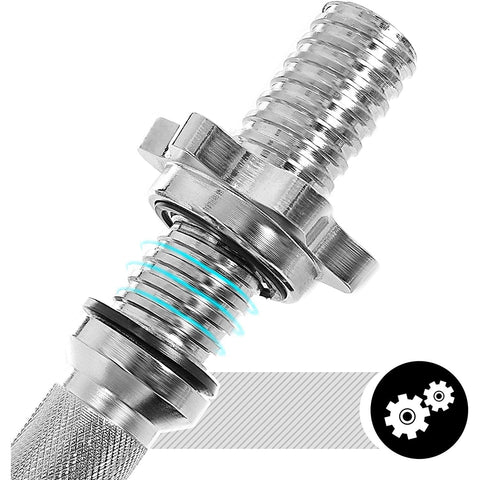 Rootz Dumbbell Set - Adjustable - Connecting Tube - 8 x 2.5 kg - 4 x 1.25 kg - Anti-Slip - Cast Iron