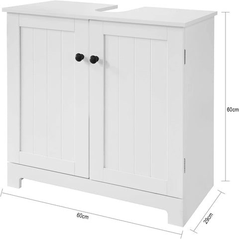 Rootz Ondergootsteenkast Badkamer - Onderkast Badkameropberger - Kast met 2 deuren