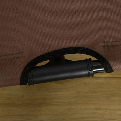 Rootz Dog Bed - Pet Bed - Raised Dog Bed - Outdoor Dog Lounger - Breathable - Taffeta Coffee - 122 x 92 x 108cm