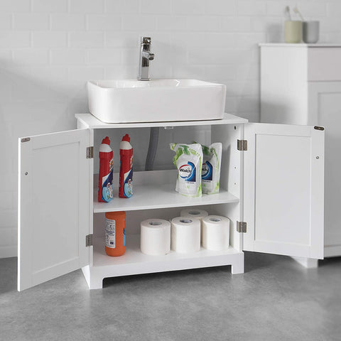 Rootz Ondergootsteenkast Badkamer - Onderkast Badkameropberger - Kast met 2 deuren