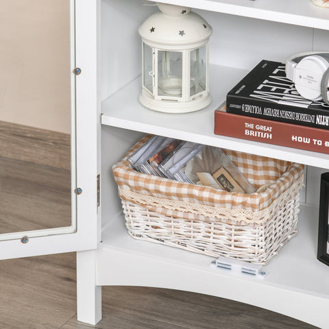 Rootz Sideboard - Adjustable Shelves - Storage Cabinet - MDF - White - 60 x 35 x 90 cm