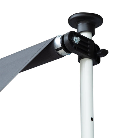 Rootz Awning - Aluminium/Iron/Polyester - Sun protection - Hand crank - Cream white - 200 x 120 cm