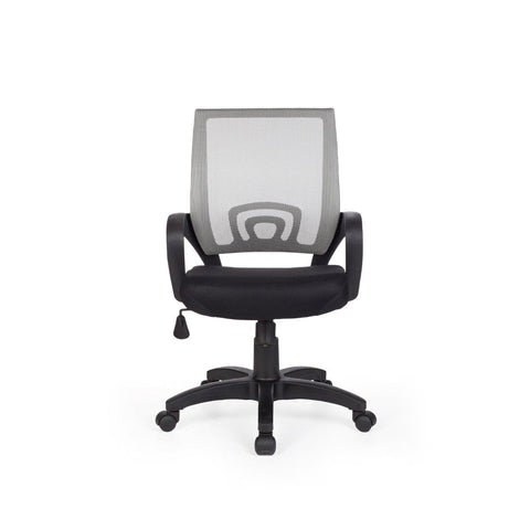 Rootz Office Chair - Swivel Chair - Adjustable - High Chair - Black + Green/Grey