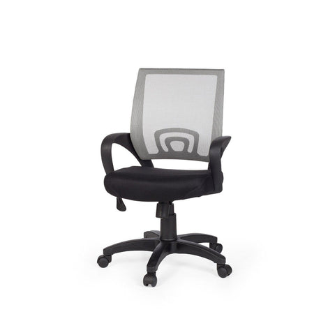 Rootz Office Chair - Swivel Chair - Adjustable - High Chair - Black + Green/Grey