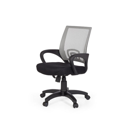 Rootz Office Chair - Swivel Chair - Adjustable - High Chair - Black + Green/Grey