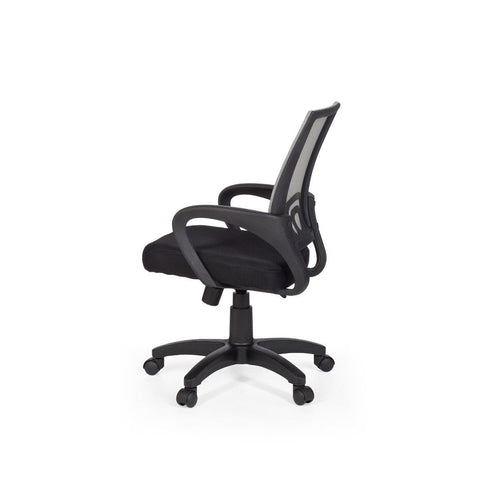 Rootz Office Chair - Swivel Chair - Adjustable - High Chair - Black + Green/Grey