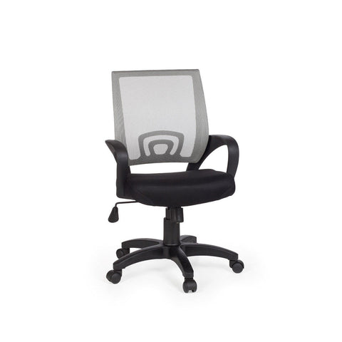 Rootz Office Chair - Swivel Chair - Adjustable - High Chair - Black + Green/Grey