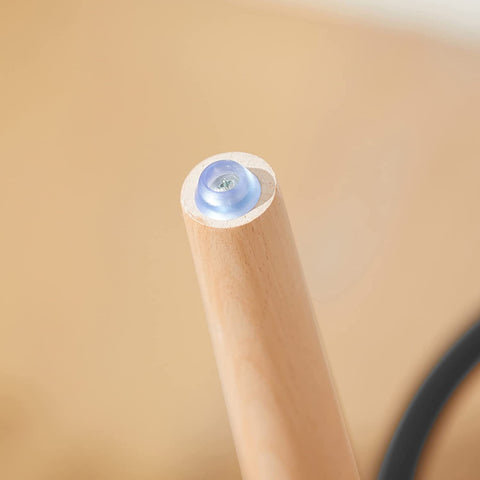 Rootz Kitchen Barstool Bar Stool with Metal Seat & Beech Wood Legs