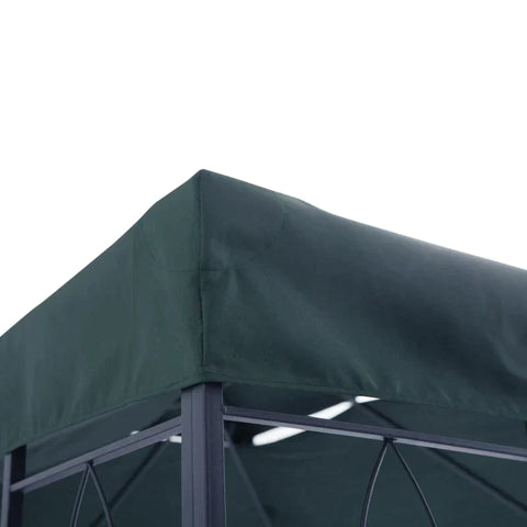 Rootz Replacement Roof - Gazebo Roof - Metal Gazebo - Garden Gazebo - Party Tent - Garden Tent - Charcoal Grey - 3x3 m