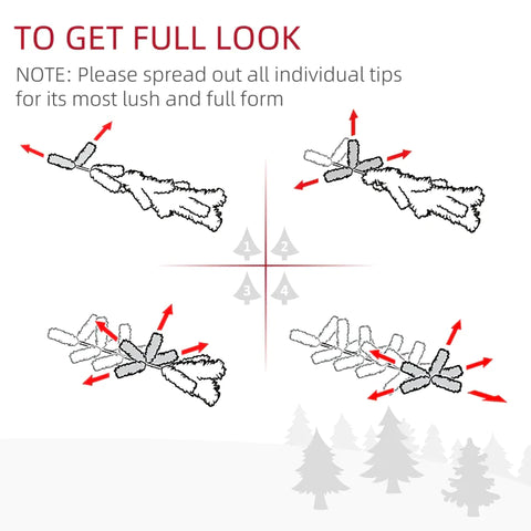 Rootz Christmas Tree - Artificial Pine Pencil Slim Tall Christmas Tree - Holiday Decor - Plastic Stand - White - Ø 55 x H180 cm