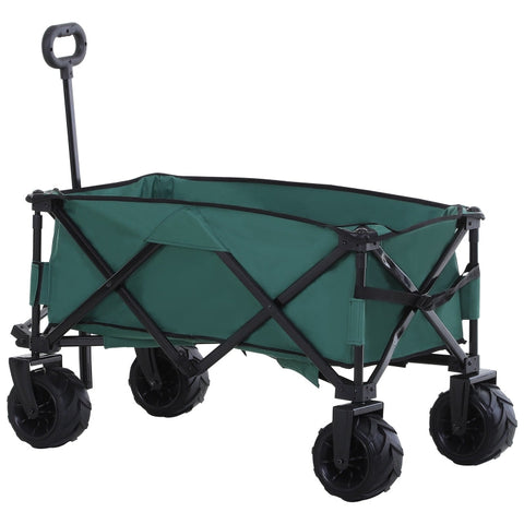 Rootz Transport Trolley - Garden Trolley -  Folding Cargo Trolley - Green - 108 x 53 x 59-89 cm