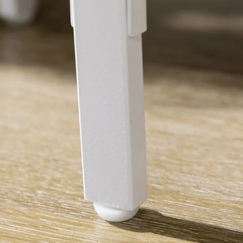 Rootz Floor Lamp With 2 Shelves -  Table Lamps - Foot Switch - 40 W. E 27 - Modern Design - Bamboo - Natural + White - 43L x 39.5W x 162H cm