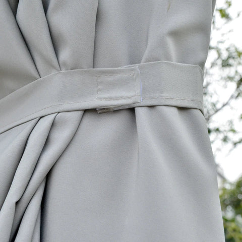 Rootz Double Sided Umbrella - Umbrella - Market Umbrella - Garden Umbrella - Garden Parasol - Parasol - With LED - Light Gray/Black - 4.5L x 2.65W x 2.4H m