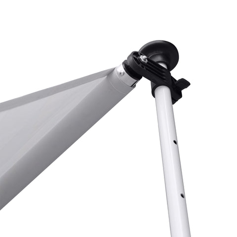 Rootz Awning - Aluminium/Iron/Polyester - Sun protection - Hand crank - Cream white - 300 x 120 cm