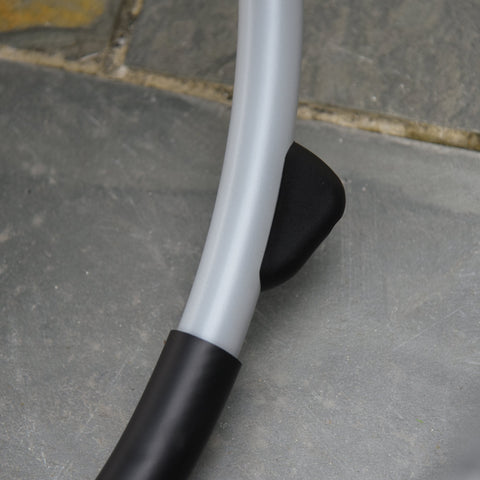 Rootz Gartenstuhl – Liege – Metall – Silberweiß/Schwarz/Dunkelgrau – 145 x 74 x 86 cm