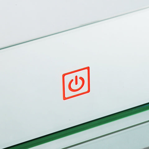 Rootz Bathroom Mirror - Wall Mirror - Mirror - Aluminum - LED Lighting - White Light - Glass - 50 x 4 x 70 cm