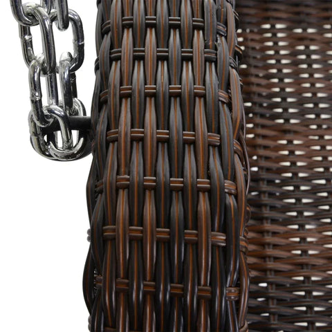 Rootz Swing Bench - Garden Swing Chair - Garden Bench - 2 Person - Brown - L160 x W68 x H48 cm