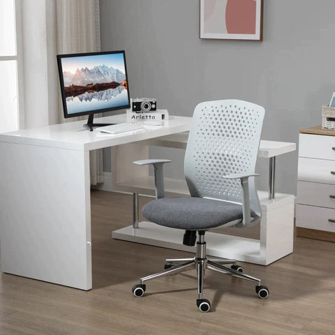 Rootz Office Chair - Computer Chair - Swivel Chair - Grey - 63.5W x 56D x 94.5-102.5H cm