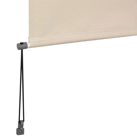 Rootz Verticale Luifel - Balkonluifel - Zijrolgordijn - Luifel - Raamrolgordijn - Crème Wit - 140 x 200 cm